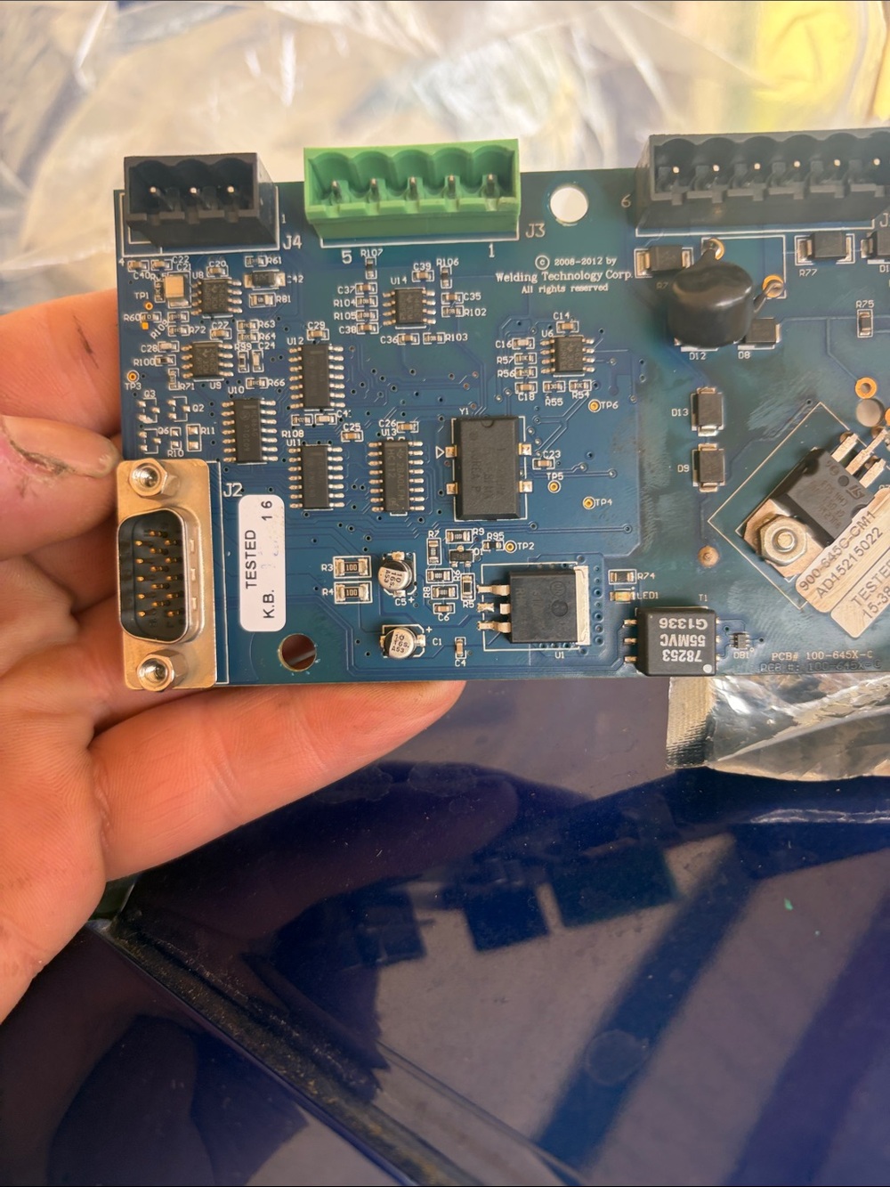 Unbranded Blue PCB Control Board with Connectors
